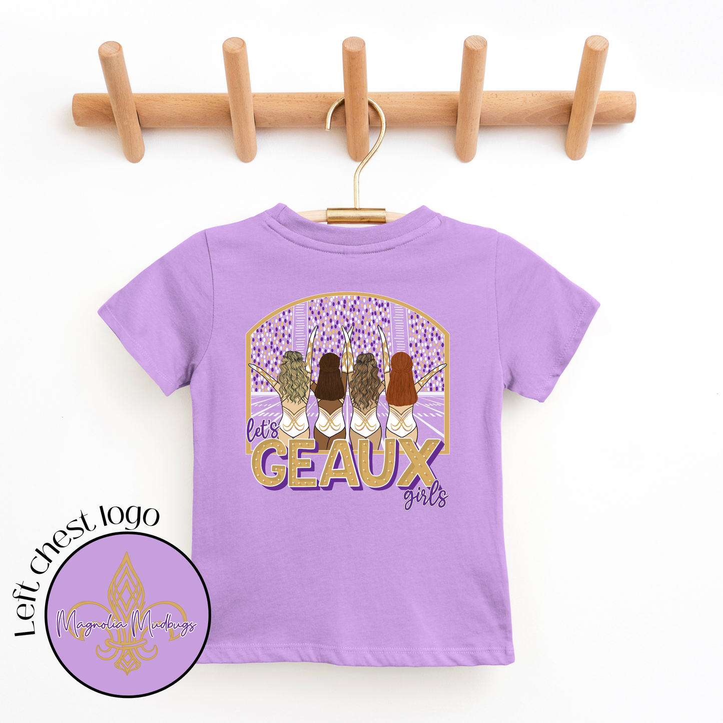*PREORDER* Let's GEAUX Girls | Football Kid’s Tee