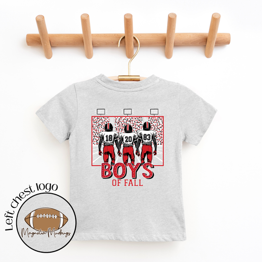 *PREORDER* Boys of Fall | Red + Black | Football Kid’s Tee