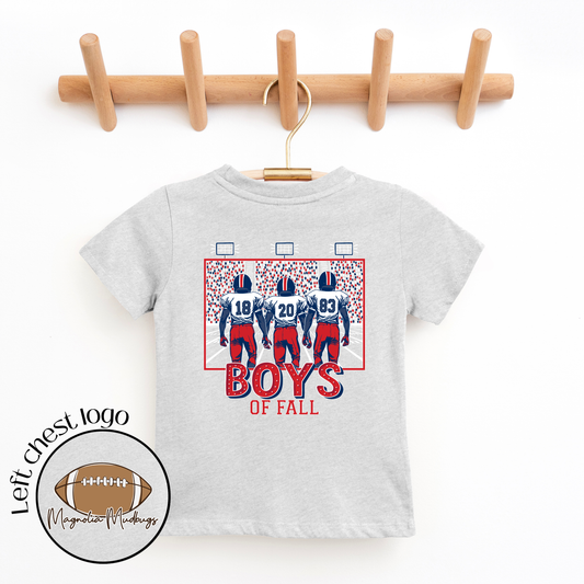 *PREORDER* Boys of Fall | Red + Navy | Football Kid’s Tee
