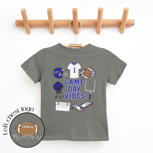 *PREORDER* Game Day Vibes | Royal | Football Kid’s Tee