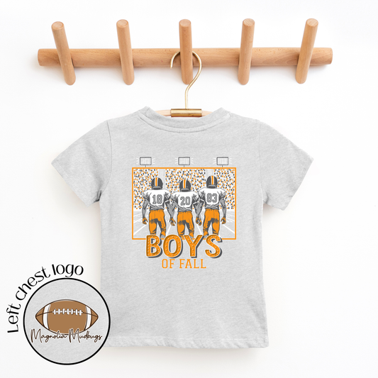 *PREORDER* Boys of Fall | Orange + Gray | Football Kid’s Tee