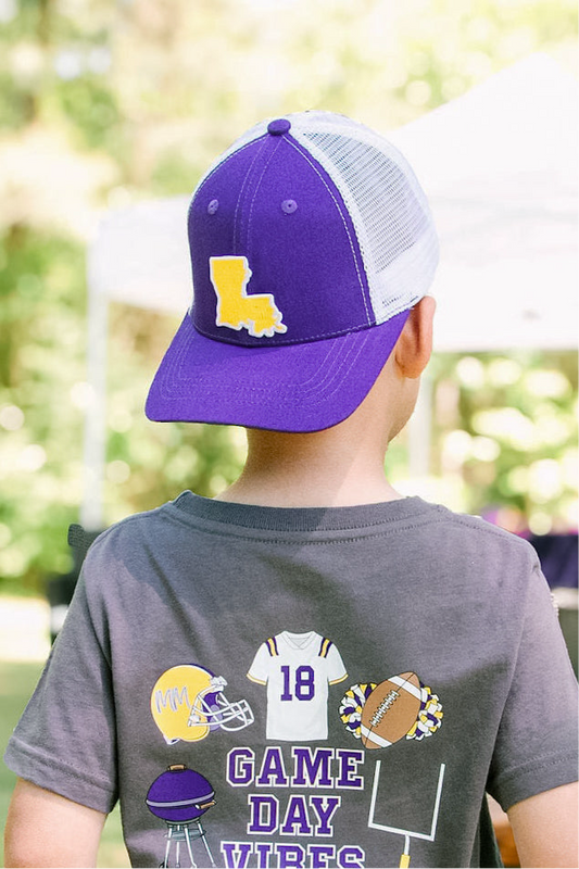 Louisiana Patch Trucker Hat | Youth