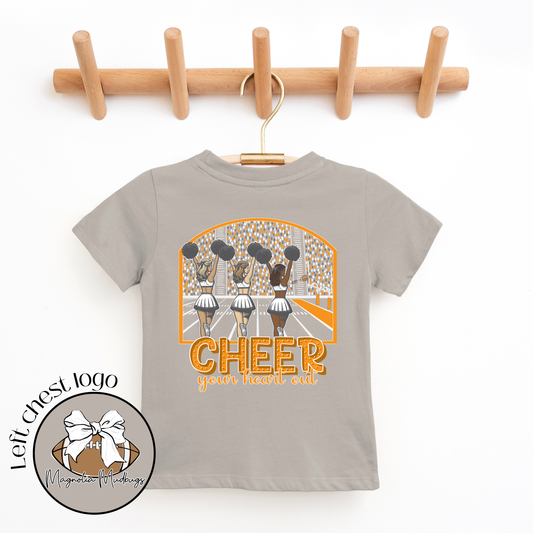 *PREORDER* Cheerleaders | Orange + Gray | Football Kid’s Tee