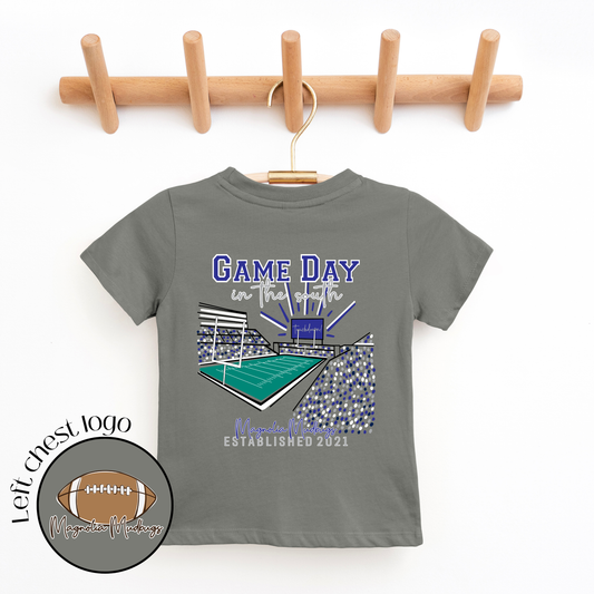 *PREORDER* Game Day in the South | Royal | Football Kid’s Tee