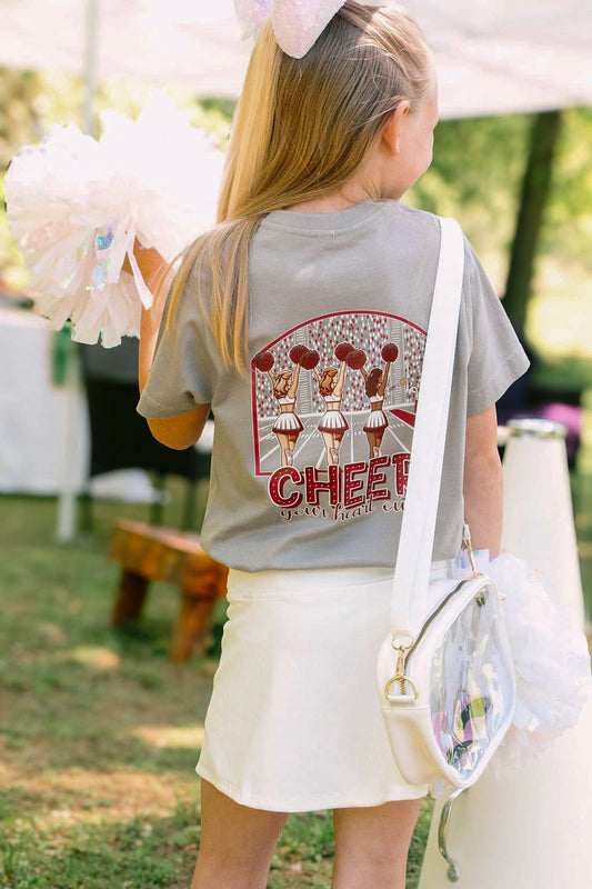 *PREORDER* Cheerleaders | Crimson | Football Kid’s Tee