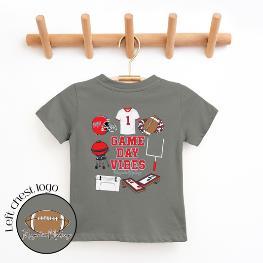 *PREORDER* Game Day Vibes | Red + Blue | Football Kid’s Tee