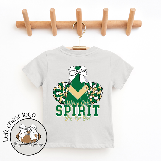 *PREORDER* We've Got Spirit | Green + Gold | Football Kid’s Tee