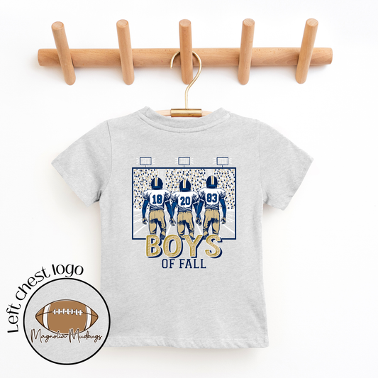 *PREORDER* Boys of Fall | Blue + Gold | Football Kid’s Tee