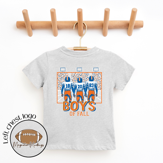 *PREORDER* Boys of Fall | Orange + Royal | Football Kid’s Tee