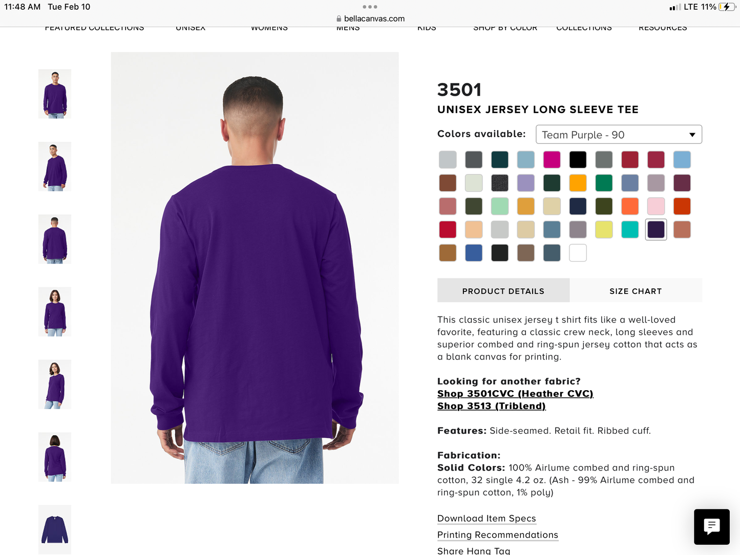 KOA Long Sleeve Unisex Tee