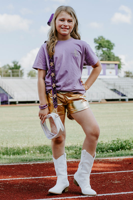 Gold Metallic Shorts