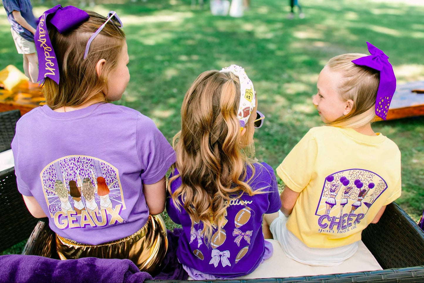 *PREORDER* Let's GEAUX Girls | Football Kid’s Tee