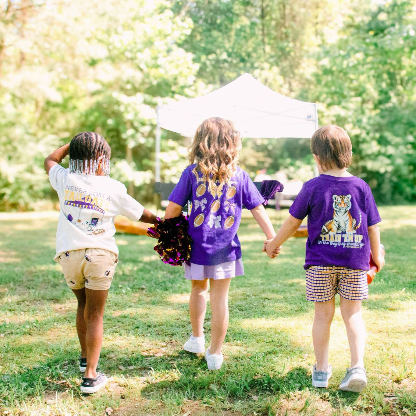 *PREORDER* Tailgate | Purple + Gold | Football Kid’s Tee