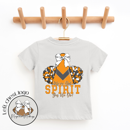 *PREORDER* We've Got Spirit | Orange + Gray | Football Kid’s Tee