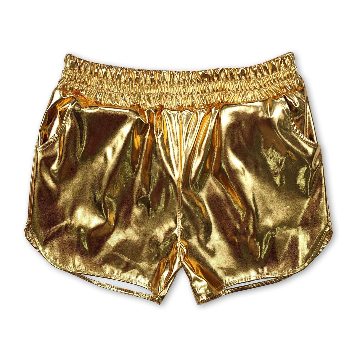 Gold Metallic Shorts