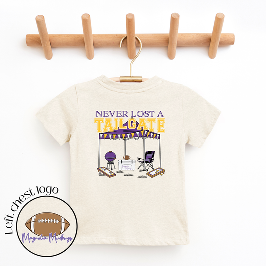 *PREORDER* Tailgate | Purple + Gold | Football Kid’s Tee