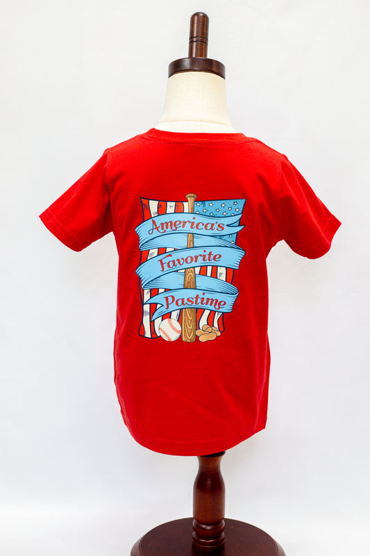 America's Favorite Pastime Kids' T-Shirt | Baseball