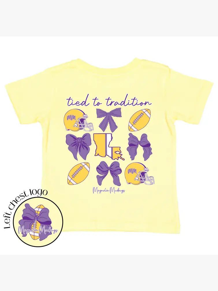 Tied to Tradition, Purple/Gold