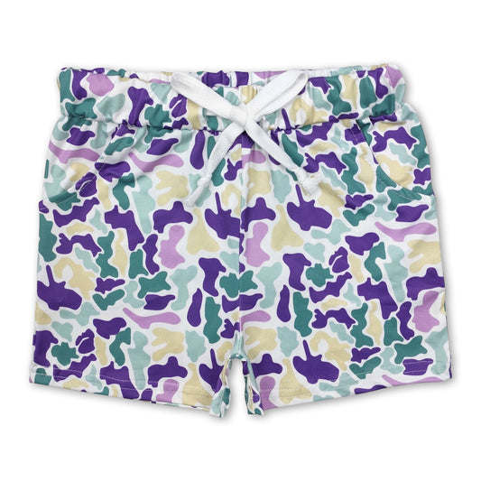 Mardi Gras Camo Shorts