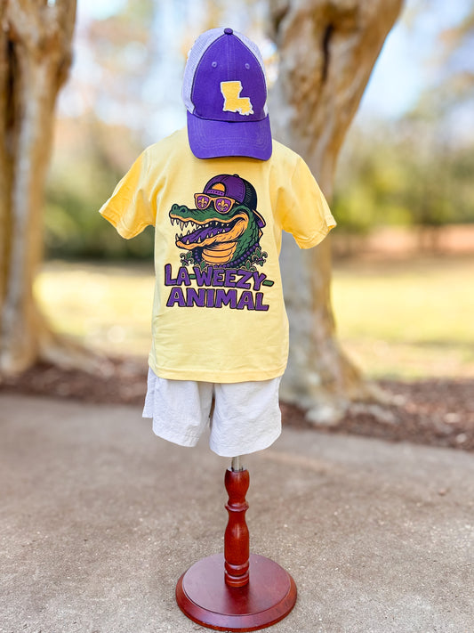 La-Weezy-Animal Kid's T-shirt | Mardi Gras