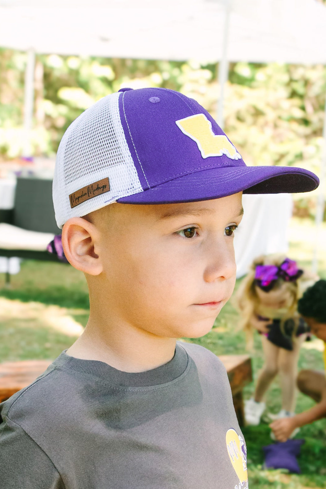 Louisiana Patch Trucker Hat | Youth