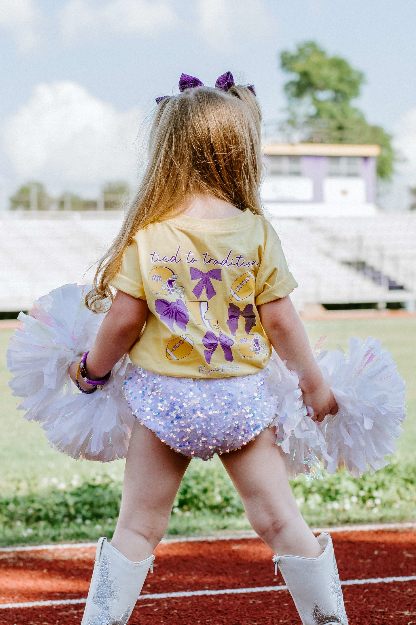 Tied to Tradition, Purple/Gold