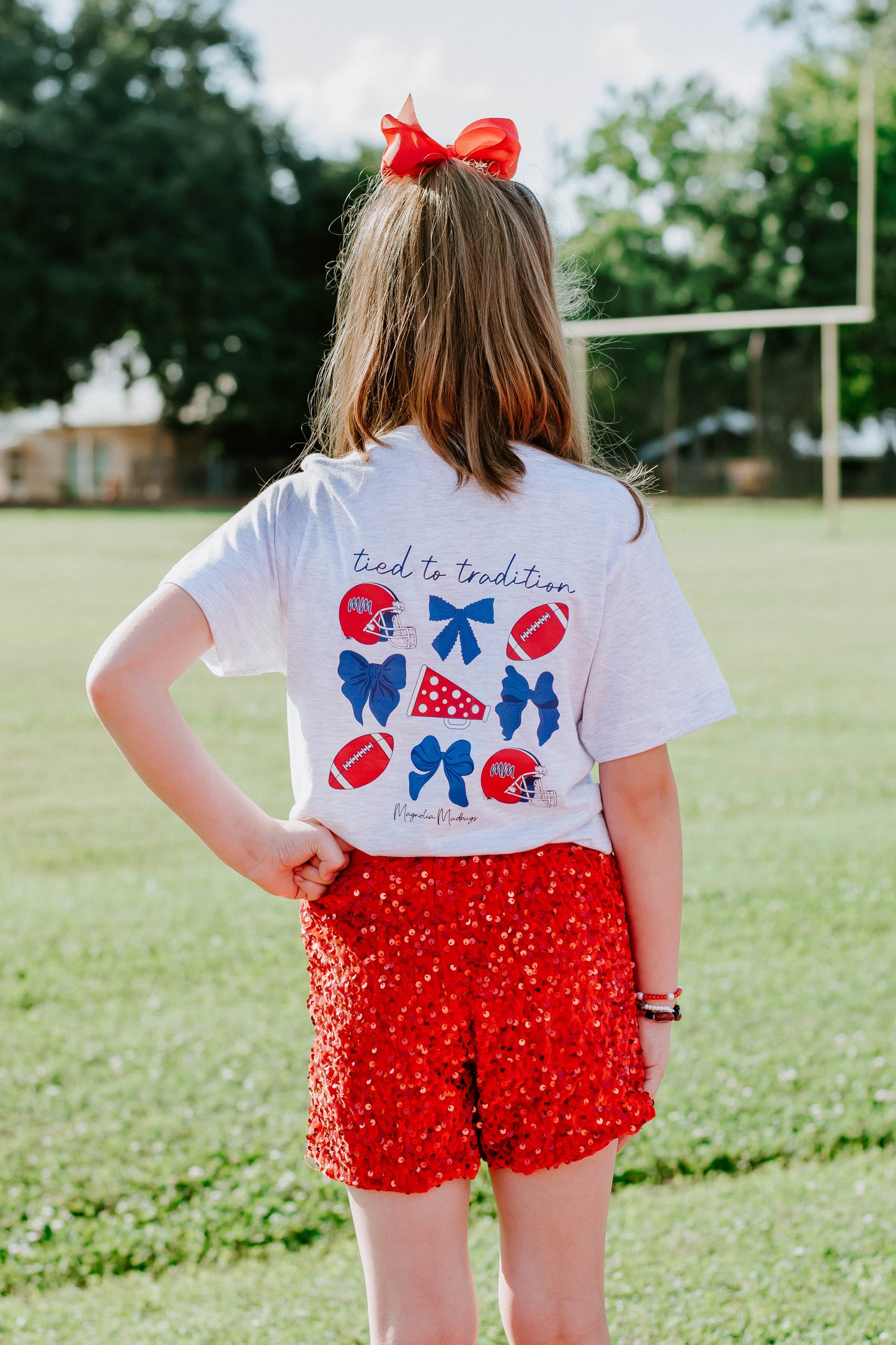 Red Sequin Shorts