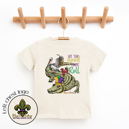 Good Times Roll Kid's T-Shirt | Mardi Gras