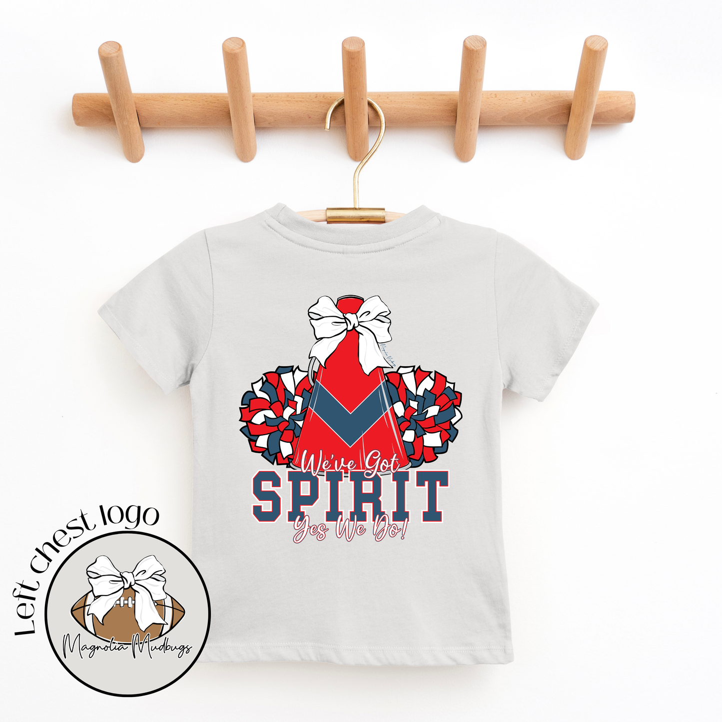 *PREORDER* We've Got Spirit | Red + Navy | Football Kid’s Tee