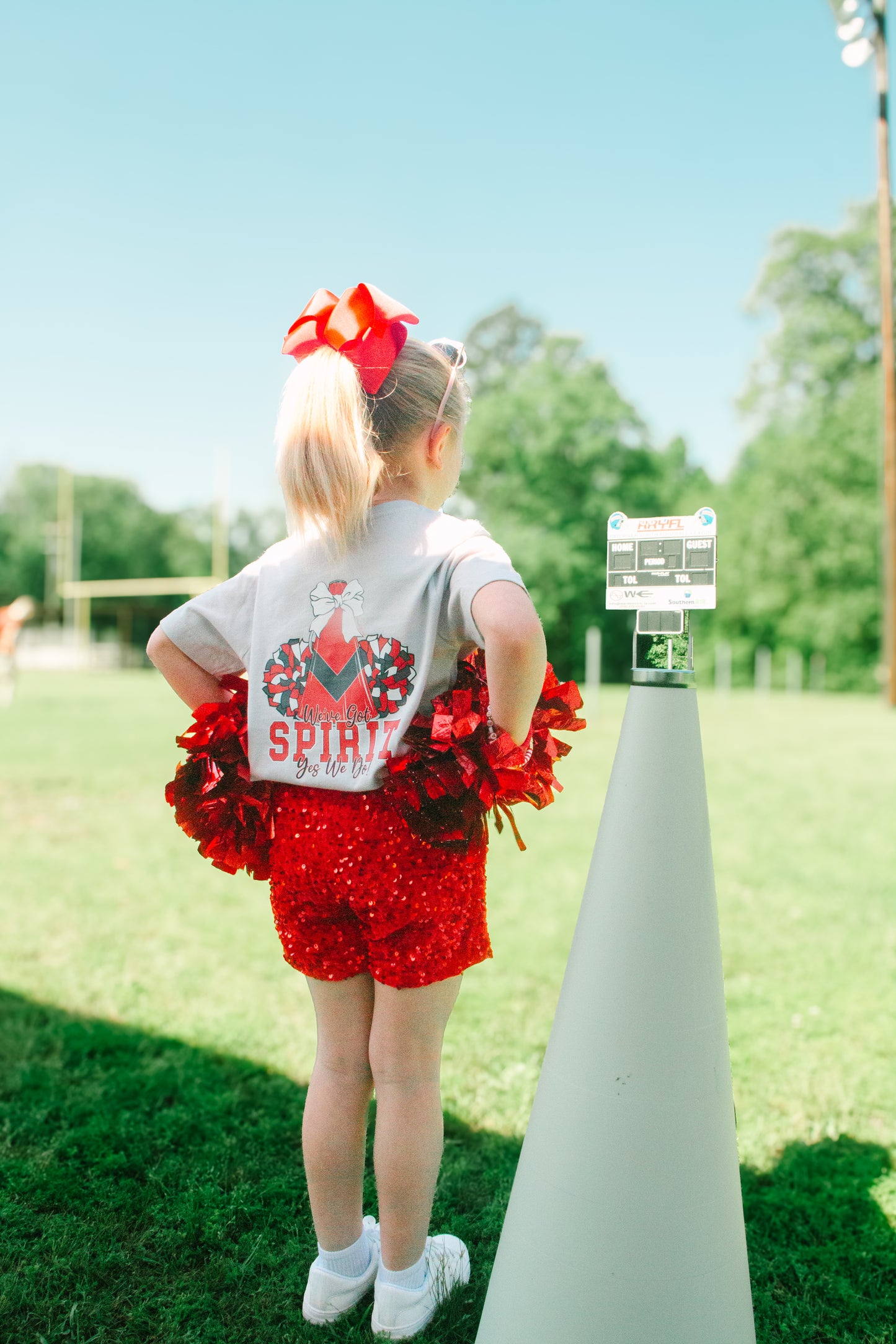 Red Sequin Shorts