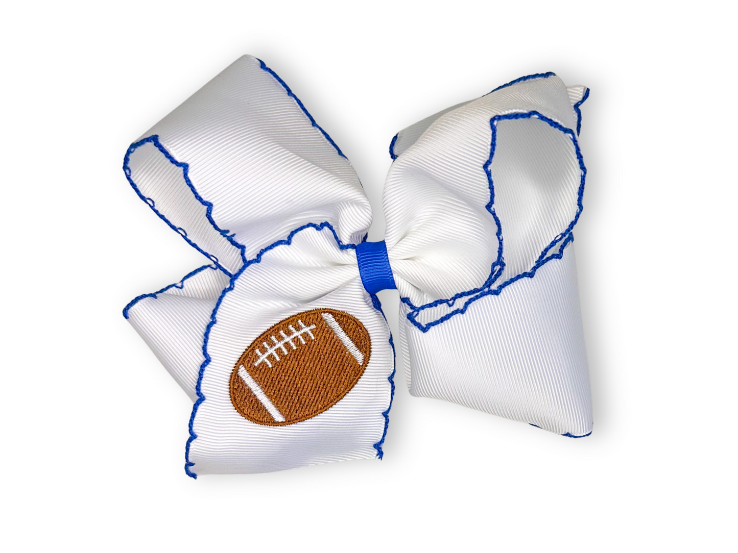 Football Embroidered Bows