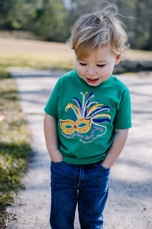 Mask Up Mardi Gras Tee